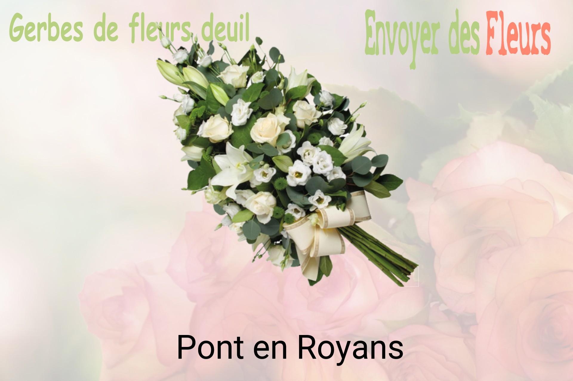 Gerbe de fleurs de deuil livrée à Pont-en-Royans
